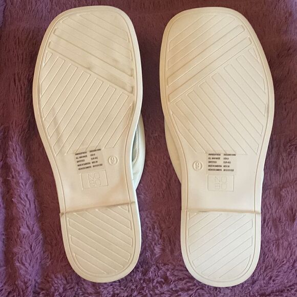 White Puffy Sandals   - Picture 2 of 3